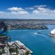 View from the The Macleay Hotel of the Harbour off Potts Point