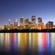 Sydney's skyline from the Macleay Hotel in Kings Cross