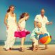 Family on the beach near The Macleay Potts Point